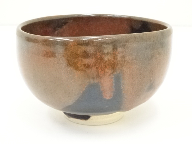 茶道具 清水正作 鉄釉 京焼 茶碗 煎茶 美品 共箱(K-YC426) 道具 ] - 道具 京焼 清水正次造 鉄赤釉茶碗（共箱） | ネットショップ